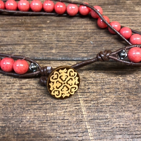 Handmade Wrap Bracelet Beads Boho Hippie - Picture 2 of 4